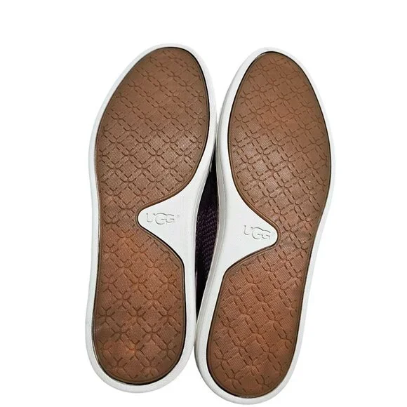 UGG Womens Slip-On Sneakers Size 7 Purple Knit Casual Shoes Loafer Summer Casual - Picture 6 of 12